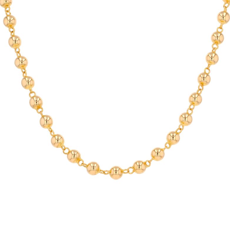 Collier maille boules or jaune 21.73g Comme neuf -  reconditionné disponible sur Gemme Les Bijoux